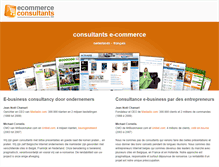 Tablet Screenshot of ecommerceconsultants.be
